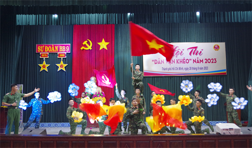 Sôi nổi Hội thi “Dân vận khéo” ở Sư đoàn 9