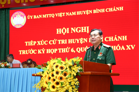 Tổ đại biểu Quốc hội khóa XV - Đơn vị bầu cử số 8 tiếp xúc cử tri huyện Bình Chánh