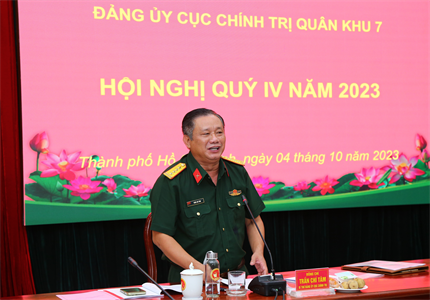 Đảng ủy Cục Chính trị Quân khu 7 tổ chức hội nghị quý IV năm 2023