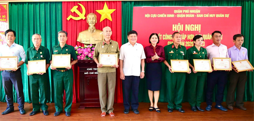 Quận Phú Nhuận tổng kết phối hợp vận động, tập hợp cựu quân nhân giai đoạn 2020 - 2023