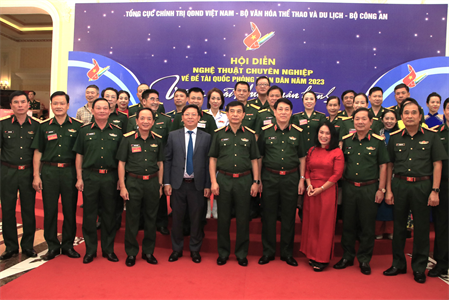 Khai mạc Hội diễn nghệ thuật chuyên nghiệp về đề tài quốc phòng toàn dân năm 2023