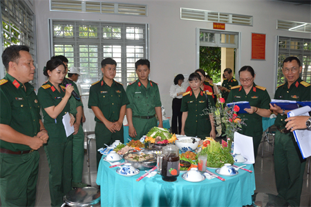 Bộ CHQS tỉnh Tây Ninh hội thi “Ẩm thực 4 phương”