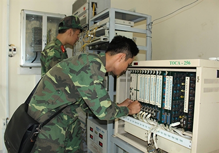 Học Bác ở đại đội Thông tin Bộ CHQS tỉnh Bình Dương