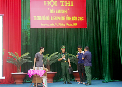 Bộ đội Biên phòng tỉnh Long An khai mạc Hội thi “Dân vận khéo”