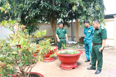 Ban CHQS huyện Đất Đỏ hội thi doanh trại chính quy, xanh, sạch, đẹp