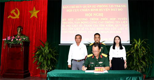 Huyện Đất Đỏ phối hợp tuyên truyền, vận động cung cấp thông tin liệt sĩ, mộ liệt sĩ