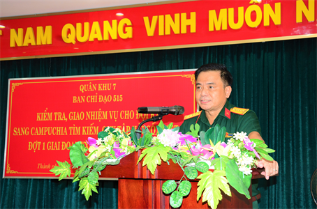 Đội K70, Cục Chính trị Quân khu sẵn sàng lên đường làm nhiệm vụ tại Campuchia