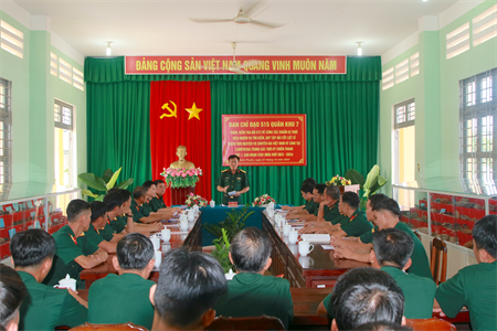 Ban Chỉ đạo 515 Quân khu 7 kiểm tra, giao nhiệm vụ cho Đội tìm kiếm, quy tập hài cốt liệt sĩ K72, Bộ CHQS tỉnh Bình Phước