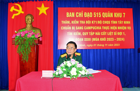 Đội K71, Cục Chính trị Quân khu sẵn sàng lên đường làm nhiệm vụ tại Campuchia