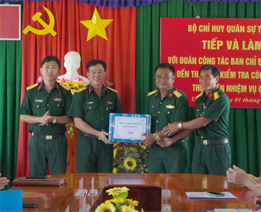 Ban Chỉ đạo 515 Quân khu kiểm tra, giao nhiệm vụ cho Đội K73, Bộ CHQS tỉnh Long An
