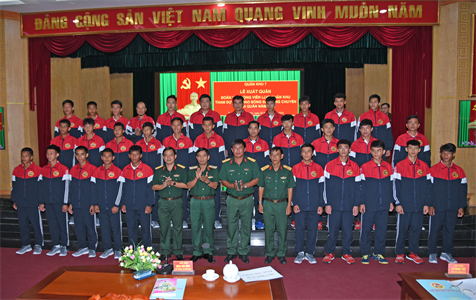 Đội bóng đá, bóng chuyền LLVT Quân khu quyết tâm giành chiến thắng