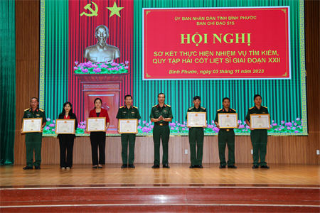 Ban Chỉ đạo 515 tỉnh Bình Phước sơ kết nhiệm vụ tìm kiếm, quy tập hài cốt liệt sĩ giai đoạn XXII