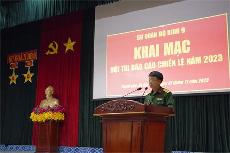 Sư đoàn 9 Hội thi báo cáo chiến lệ