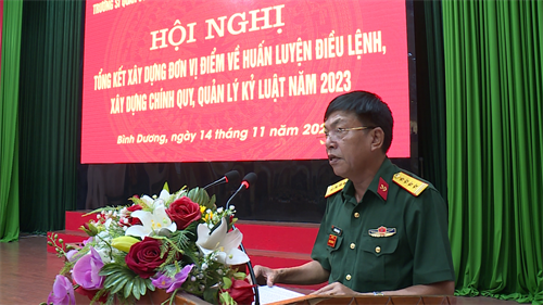 Trường Sĩ quan Công binh tổng kết xây dựng đơn vị điểm về huấn luyện điều lệnh, xây dựng chính quy, quản lý kỷ luật
