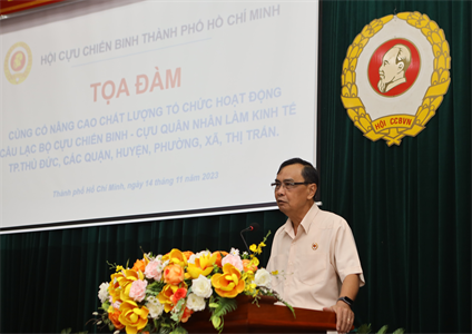 Hội Cựu chiến binh TPHCM xây dựng, thống nhất mô hình Câu lạc bộ Cựu chiến binh - Cựu quân nhân làm kinh tế