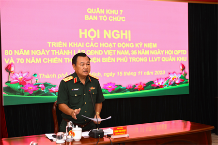 Chuẩn bị chu đáo hoạt động kỷ niệm 80 năm Ngày thành lập QĐNDVN, 70 năm Chiến thắng Điện Biên Phủ