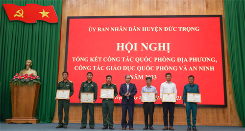 Huyện Đức Trọng tổng kết công tác quốc phòng địa phương năm 2023