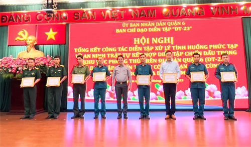 Quận 6 tổng kết diễn tập năm 2023