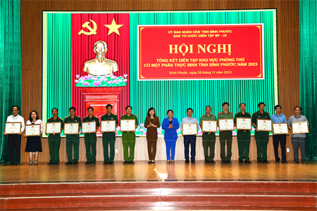 Bình Phước hoàn thành tốt nhiệm vụ diễn tập khu vực phòng thủ tỉnh năm 2023