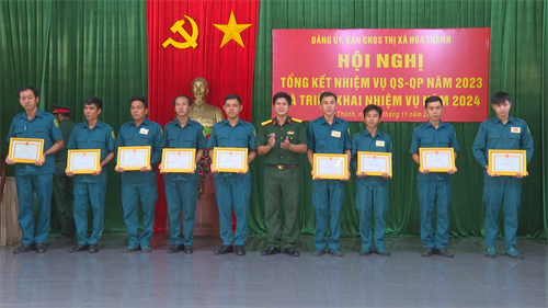 LLVT thị xã Hòa Thành hoàn thành tốt nhiệm vụ quân sự - quốc phòng năm 2023