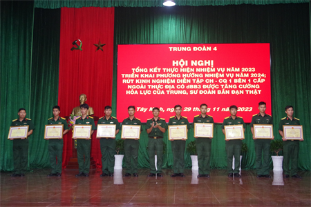 Trung đoàn 4, Sư đoàn 5 hoàn thành tốt nhiệm vụ năm 2023