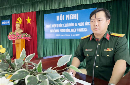 Huyện Củ Chi hoàn thành tốt nhiều chỉ tiêu nhiệm vụ quốc phòng - quân sự địa phương năm 2023