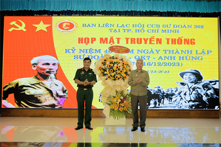 Ban liên lạc Hội Cựu chiến binh Sư đoàn 302 họp mặt truyền thống