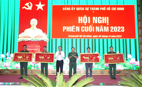 Đảng ủy Quân sự TPHCM hội nghị phiên cuối năm 2023