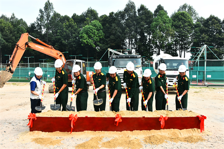 Khởi công xây dựng nhà làm việc, nhà nghỉ vận động viên Trung tâm Thể dục, Thể  thao Quốc phòng II