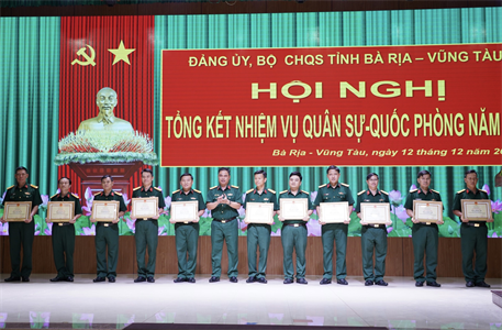 Bộ CHQS tỉnh Bà Rịa - Vũng Tàu tổng kết nhiệm vụ quân sự - quốc phòng năm 2023