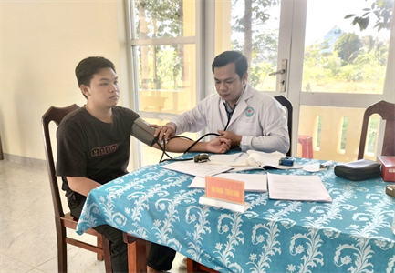 Huyện Vĩnh Hưng hoàn thành khám sức khỏe nghĩa vụ quân sự năm 2024