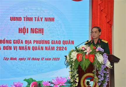 Tỉnh Tây Ninh hiệp đồng giao nhận quân năm 2024