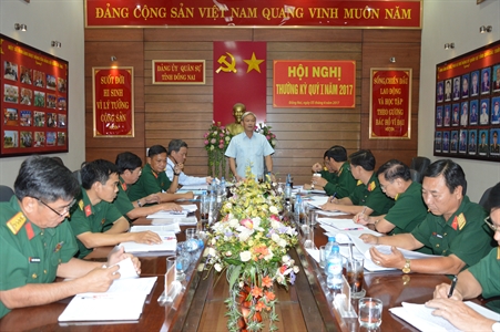 Tỉnh Đồng Nai: Đột phá nâng cao chất lượng nhiệm vụ quân sự quốc phòng quý 2 năm 2017