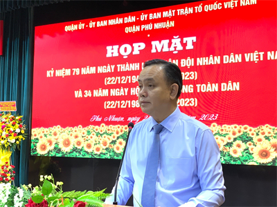 Quận Phú Nhuận gặp mặt cán bộ Quân đội qua các thời kỳ