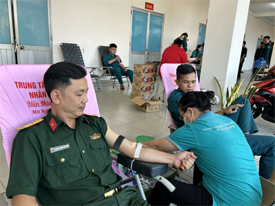 LLVT quận Bình Tân hiếu máu tình nguyện