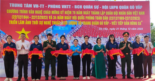 Triển lãm Bộ ảnh “Lực lượng vũ trang Gò Vấp – Viết tiếp bản hùng ca"