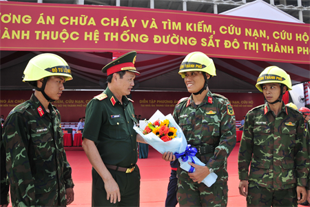 Bộ Tư lệnh TPHCM phối hợp diễn tập chữa cháy, cứu nạn – cứu hộ nhà ga metro TPHCM