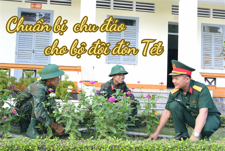 Chuẩn bị chu đáo cho bộ đội đón Tết