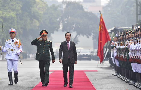 Chủ tịch nước Võ Văn Thưởng dự, chỉ đạo Hội nghị Quân chính toàn quân năm 2023