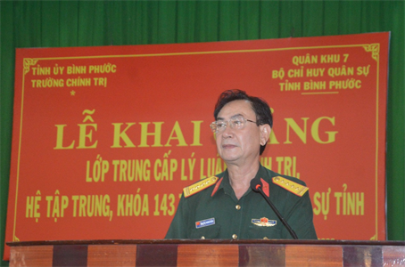 Bình Phước khai giảng lớp Trung cấp Lý luận chính trị hệ tập trung năm 2023