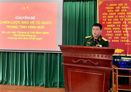 Đảng ủy Quân sự quận Phú Nhuận học tập Nghị quyết Trung ương 8, khóa XIII