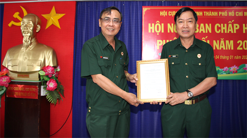 Trung tướng Hồ Văn Đức giữ chức Phó Chủ tịch Hội CCB TP Hồ Chí Minh