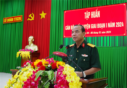 Lữ đoàn 26 tập huấn cán bộ huấn luyện giai đoạn 1 năm 2024