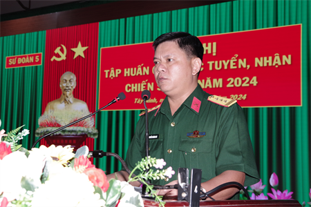 Sư đoàn 5 tập huấn công tác tuyển, nhận chiến sĩ mới năm 2024