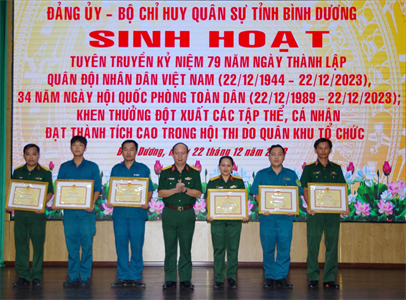 Bộ CHQS tỉnh Bình Dương đổi mới công tác tuyên truyền miệng