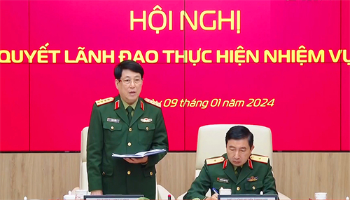 Đại tướng Lương Cường dự, chỉ đạo Hội nghị ra Nghị quyết lãnh đạo năm 2024 của Đảng ủy Tập đoàn Viettel