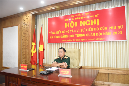 Bộ Quốc phòng tổng kết công tác Vì sự tiến bộ của phụ nữ và bình đẳng giới trong Quân đội năm 2023