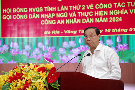 Tỉnh Bà Rịa - Vũng Tàu: Tập trung hoàn thành chỉ tiêu tuyển chọn, gọi công dân nhập ngũ năm 2024