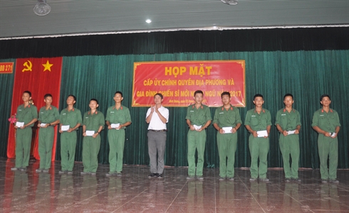 ​Trung đoàn Bộ binh 271, Sư đoàn 5 Họp mặt gia đình chiến sỹ mới