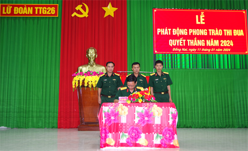 Lữ đoàn 26 phát động Phong trào Thi đua Quyết thắng năm 2024